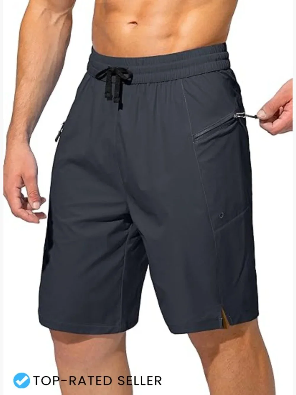 Men's Board Shorts Quick Dry Swim Trunks with Zipper Pockets UPF 50